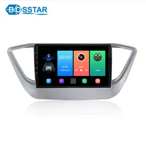 9 بوصة شاشة لمس اندرويد سيارة مشغل إستريو لشركة هيونداي فيرنا مع BT GPS نظام ملاحة
