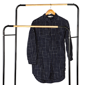 Porte-manteau en métal moderne à hauteur réglable à 2 rangées, porte-chaussures multifonctionnel, entrée, <span class=keywords><strong>couloir</strong></span>, porte-vêtements, meubles de salon - Product Image 3