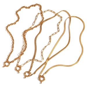 Cadena de Joyería DAICY de Yiwu, Joyería de Moda en Forma de Cruz, Oro y Plata, Acero Inoxidable Impermeable, Joyería para Mujer, Regalo, Joyería Fina - Product Image 1