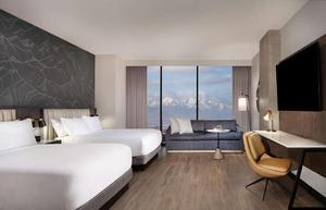 Foshan ensemble de chambre à coucher en bois vert d'érable meubles d'hôtel de taille royale meubles d'hospitalité commerciale pour l'usage direct d'appartement - Product Image 4