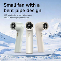 Ventilador de Mano de Alta Velocidad 2026, 16000 rpm, 3000 mAh, Recargable por USB, Inalámbrico, Portátil, Mini Ventilador Personal, Motor sin Escobillas, para Uso en Automóviles