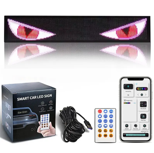 Funny Dynamic Led Usb Display Car Smart Display Bluetooth Flexible LED Screen for Car