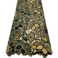 Derniers tissus de dentelle africaine Voile suisse Dentelle style populaire de Dubaï pour robe de mariée nigériane