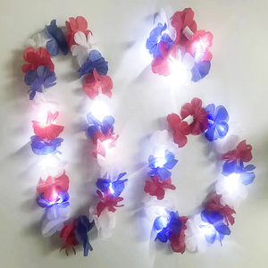La collana a LED di vendita calda <span class=keywords><strong>2023</strong></span> illumina la ghirlanda hawaiana Leis per la collana della festa dei fiori della decorazione del 4 <span class=keywords><strong>luglio</strong></span> - Product Image 4