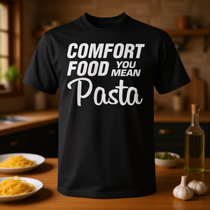 T-shirt Comfort Food You Mean Pasta dal design retrò per gli amanti della pasta - Product Image 3