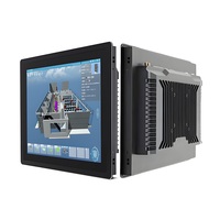 Ordinateur industriel sans ventilateur, PC robuste IP65, panneau en alliage d'aluminium, fenêtre Linux, montage mural, intégré, capacitif 10 points, industriel