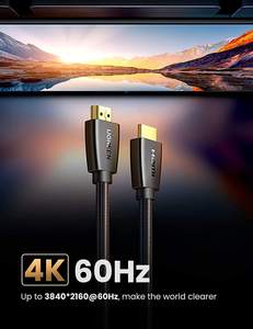 Câble <span class=keywords><strong>HDMI</strong></span> <span class=keywords><strong>UGREEN</strong></span> 4K 18 Gbps haute vitesse, tressé, compatible HD-MI 2.0 avec prise en charge Ethernet, 4K 60Hz 2160P 1080P 3D ARC - Product Image 2