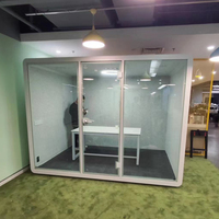 Pod de réunion de bureau d'affaires commercial acoustique intérieur insonorisé 35db personnalisé avec alimentation et chargement USB