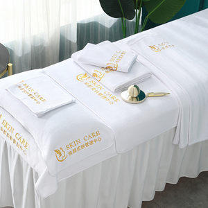 Peignoirs de luxe ou serviettes de spa personnalisables avec logo, <span class=keywords><strong>serviette</strong></span> enveloppante de spa, <span class=keywords><strong>serviette</strong></span> en <span class=keywords><strong>microfibre</strong></span> blanche, peignoir de lit pour salon de coiffure et spa - Product Image 1