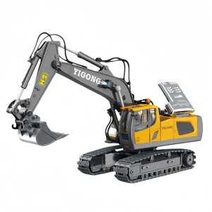 Realistic 1:24 Scale <b>Remote</b> <b>Control</b> Alloy Excavator <b>with</b> Moving Parts Rotating Cab Functional Bucket - Product Image 1