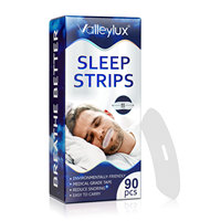 Valleylux Améliore la qualité du sommeil, soulagement instantané de la respiration nasale, dispositifs anti-ronflement, bande adhésive anti-ronflement pour dormir