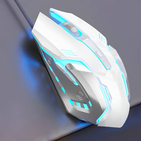 Ratón para Juegos con Cable USB, 3600 DPI, RGB, LED Brillante, Ergonómico, 6D, para Ordenador, PC, Portátil