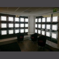 Cadre d'affichage suspendu en acrylique rétroéclairé pour affiches A3 A4, support de panneau lumineux pour l'immobilier, en plexiglas, pour fenêtre ou plafond