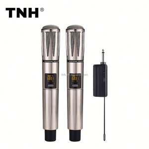 TNH <span class=keywords><strong>UM</strong></span>-E68 Microfono Wireless Intelligente UHF VHF ad Alta Frequenza per Conferenze, Spettacoli e Intrattenimento - Product Image 2