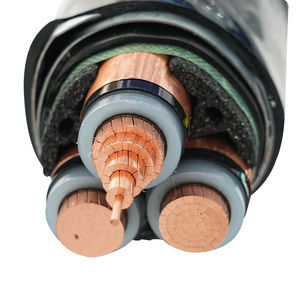 كابل كهربائي نحاسي 25 مم 35 مم، سلك فولاذي/شريط مسلح، غلاف PVC/XLPE، 0.6/1 كيلو فولت، كابل طاقة منخفض الجهد yjv 4x185 1x95 مم2 - Product Image 4