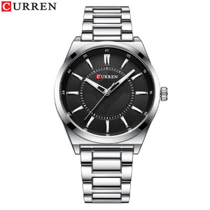 Montre-bracelet décontractée Curren 8407 pour homme, classique, étanche, lumineuse, en acier inoxydable, avec verre en alliage, mouvement à quartz - Product Image 3