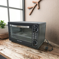 Four électrique intelligent 48L avec contrôle numérique du temps et de la température, mini-grille-pain pour la cuisson, friteuse à air, accessoire pour hôtel extérieur - Plaque de cuisson