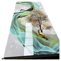 Bon marché Prix Haute Qualité Conception 3d Alternative Panneau Ignifuge Imperméable Feuilles Uv Panneau Mural en Marbre Pvc