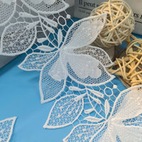 Voile en dentelle brodée 3D française, 100% polyester, soluble dans l'eau, multi-usage pour chapeaux et vêtements, style vintage sexy