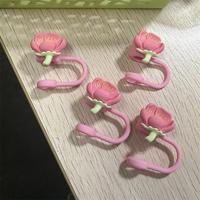 Capuchon de paille de fleur de cerisier rose de 10mm pour gobelet 30 & 40 OZ avec poignée accessoires de tasse Stanley Topper de paille Sakura 3D