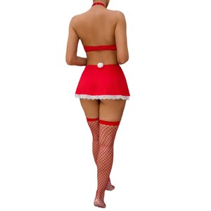 Vente chaude érotique femme de chambre Cosplay ensemble de Lingerie de Noël Sexy à la mode tentation soutien-gorge et culotte ensemble - Product Image 6