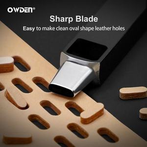 OWDEN fábrica profesional DIY cuero artesanía punzón herramientas Set OEM ODM Oval agujero punzonado hueco para correa <span class=keywords><strong>de</strong></span> reloj agujero - Product Image 2