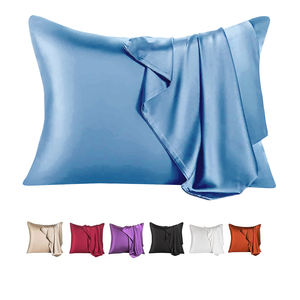 Sarung bantal penutup amplop kustom sarung bantal sutra <span class=keywords><strong>Satin</strong></span> poliester penutup bantal untuk rambut dan kulit - Product Image 1