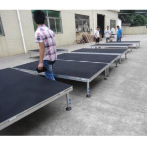 Scène modulaire portable en aluminium avec montage facile et surface antidérapante pour scènes de DJ intérieures/extérieures - Product Image 3