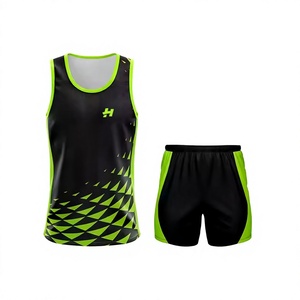 Uniformes de Atletismo Transpirables de Poliéster 100% con Diseño Único Hecho en Fábrica, con Impresión de Logotipo Personalizado para Unisex - Product Image 1