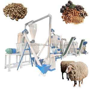 Máquina de molino de pellets de troquel plano de 220V de alta calidad, nueva condición, alta productividad para aves de corral, vaca, pollo, planta de fabricación de alimentos - Product Image 2