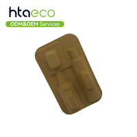 Inserts en fibres de pulpe moulées de qualité supérieure pour les soins de la peau et les cosmétiques, emballage durable en pulpe moulée par pression humide