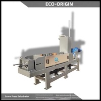 Équipement de déshydratation du fumier de vache à grande échelle et haute productivité, déshydrateur par extrusion, presse à vis, moteur pour fermes laitières ECO-ORIGIN