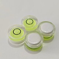 Niveaux à bulle circulaires de 12mm de diamètre en acrylique de haute qualité avec dos-adhésif