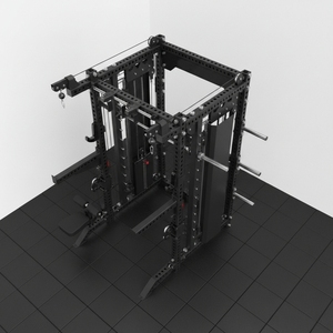 Rack de sentadillas personalizado Kungfu Fitness <span class=keywords><strong>con</strong></span> máquina Smith y cables, entrenador funcional multifunción todo en uno - Product Image 3