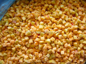 Doux naturel de qualité supérieure pour le désert de Chine Fournir des légumes congelés directs Dés IQF Moitiés Abricot - Product Image 4