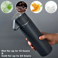 Gobelet isotherme en acier inoxydable 304 écologique, vente en gros, ensemble de 3 couvercles, tasse classique isolée pour le bureau, l'extérieur et les cadeaux d'affaires