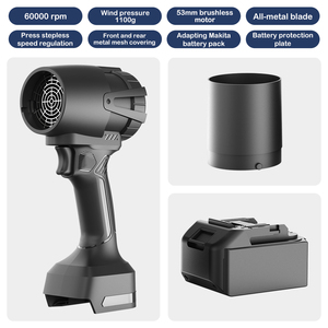 Rechargeable Electric Mini Leaf <b>Blower</b> Cordless Brush Type <b>Blower</b> Compressed Air Duster Small Fan for Cleaning - Product Image 6