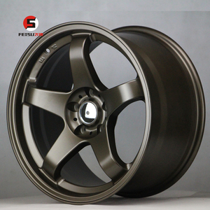 Aluminum Passenger Car Silver Black Alloy Wheel <strong>17</strong> <strong>Inch</strong> Broken Size Deep Lip Classic Race Car Alloy Wheel <strong>Rims</strong> Rines Factory - Product Image 4