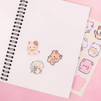 Ensemble d'autocollants mignons Kawaii, autocollants de dessin animé lapin/coeur/fruits pour journal, scrapbooking, décoration de planificateur