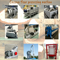 10TPD capaciteit HQCF productielijn, nationale standaard cassavemeel verwerkingsmachine en -apparatuur voor garri-productiefaciliteit
