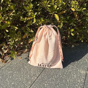 Wholesale Promotional Cotton <b>Drawstring</b> Dust Bag Eco Friendly Dust <b>Pouch</b> With Printed Ribbon - Product Image 6