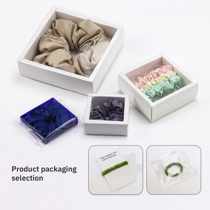 Silk <strong>Scrunchies</strong> Rubber Head <strong>Bands</strong> Elastic Hair Tie for Women Girls Hair Accessories Satin Silk Hairbands Flower Headpiece - Product Image 4