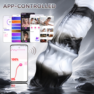 YOCY Guaina Vibrante per Pene, Controllo Remoto tramite APP, Potenziatore Maschile Indossabile, Guaina Vibrante a 10 Modalità, Giocattoli Sessuali per Uomini, Vendita all'Ingrosso - Product Image 3