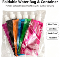 Sac et récipient à eau pliables, sans odeur, design portable et anti-fuite pour le camping en plein air