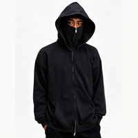 Sudadera con Capucha Extra Grande de 430 g/m², con Logotipo Personalizado, 100% Algodón Felpa, con Cierre, para Hombre y Mujer, Estilo Urbano