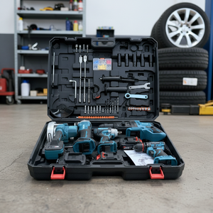 Ensemble d'outils multifonctions 5 pièces avec <span class=keywords><strong>batterie</strong></span> lithium-ion sans balais 20V, boîtier rigide et embouts de perceuse OEM - Product Image 1