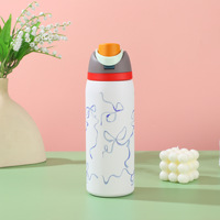 Bouteille d'eau isotherme en acier inoxydable 32oz à double bec avec paille intégrée et poignée, isolation thermique 12-24h pour OWALA – Meilleure vente