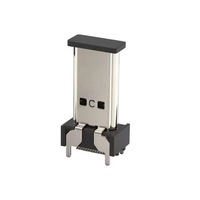 Connecteur femelle Type C 24 broches de 15,0 mm de hauteur pour montage SMT vertical, pour téléphone, POS, IOT, charge rapide, prise Type C