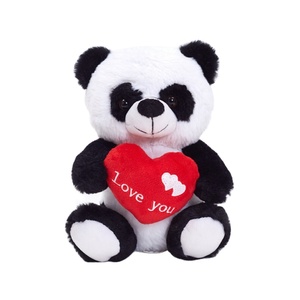 Personalizzato carino ti amo san valentino peluche morbido <span class=keywords><strong>Panda</strong></span> peluche con cuore - Product Image 1