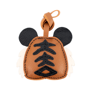 Sac Shengwei en cuir cousu à la main avec élément de tigre chinois, petit pendentif - Product Image 3